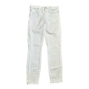 Gap White Stretch True Skinny Ankle 5 Pocket Jeans Pants Women's Size 28